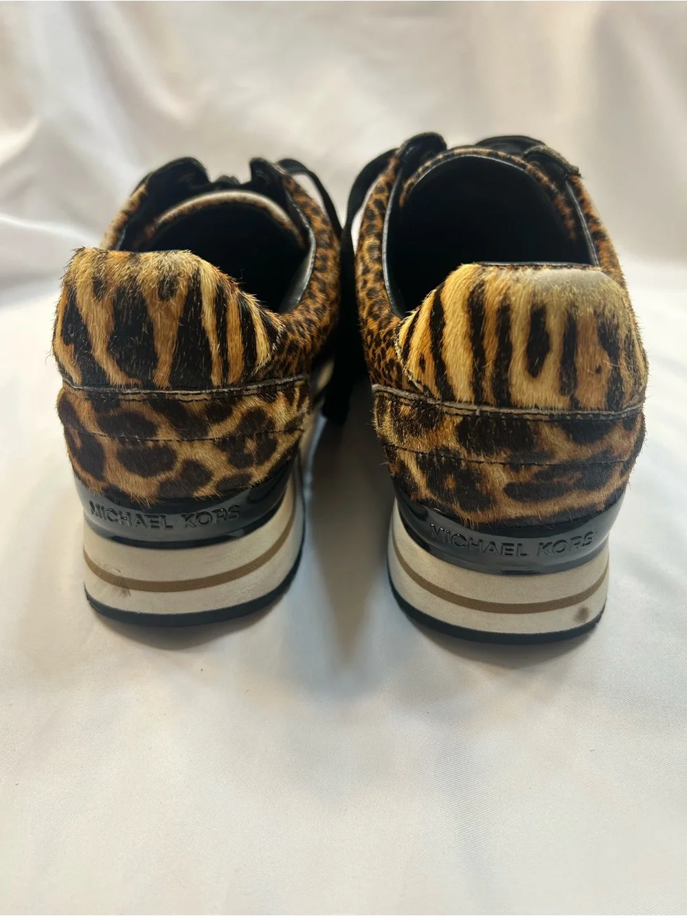 Michael Kors Allie Leopard-Print Sneakers